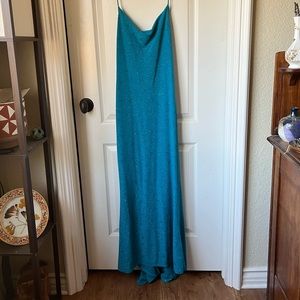 GORGEOUS shimmery vintage (Y2K) backless gown